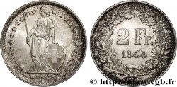 SUIZA 2 Francs Helvetia 1944 Berne