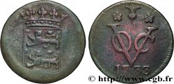 INDIAS NEERLANDESAS 1 Duit armes de la Frise Occidentale 1733  BC 