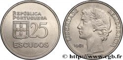 PORTUGAL 25 Escudos “liberté et démocratie” 1981 