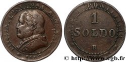 VATICAN ET ÉTATS PONTIFICAUX 1 Soldo an XXI buste large 1867 Rome