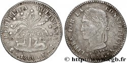 BOLIVIE 2 Soles Simon Bolivar 1860 Potosi