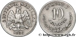MEXIKO 10 Centavos 1886 Mexico fSS 