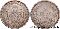 BULGARIE 5 Leva 1885 Saint-Pétersbourg