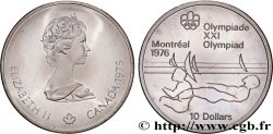CANADA 10 Dollars JO Montréal 1976 voile 1975 