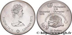CANADá
 10 Dollars JO Montréal 1976 lancer de poids femmes 1975  SC 