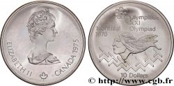 CANADA 10 Dollars JO Montréal 1976 saut d’obstacles hommes / Elisabeth II 1975 