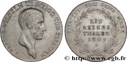 GERMANY - PRUSSIA Thaler Frédéric-Guillaume III 1809 Berlin VF 