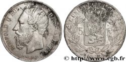 BELGIUM - KINGDOM OF BELGIUM - LEOPOLD II 5 Francs 1868 