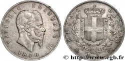 ITALY - KINGDOM OF ITALY - VICTOR-EMMANUEL II 5 Lire  1870 Milan