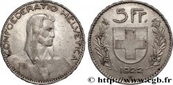 SWITZERLAND 5 Francs Berger 1922 Berne