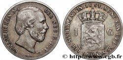 NETHERLANDS - KINGDOM OF THE NETHERLANDS - WILLIAM III 1 Gulden  1854 Utrecht
