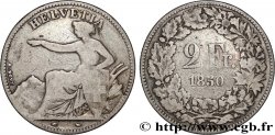 SUISSE 2 Francs Helvetia 1850 Paris