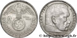 ALLEMAGNE 2 Reichsmark Maréchal Paul von Hindenburg 1939 Munich 