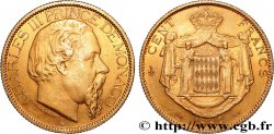 MONACO - PRINCIPAUTÉ DE MONACO - CHARLES III 100 Francs or  1884 Paris