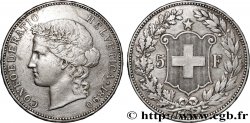 SUISSE 5 Francs Helvetia 1890 Berne
