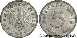 ALLEMAGNE 5 Reichspfennig aigle surmontant une swastika 1941 Stuttgart 