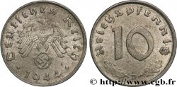 ALEMANIA 10 Reichspfennig aigle surmontant une swastika 1944 Munich