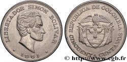 COLOMBIA 50 Centavos 1961 