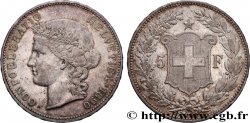 SCHWEIZ 5 Francs Helvetia 1890 Berne