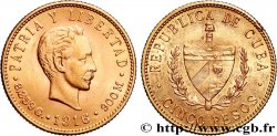 CUBA 5 Pesos 1916 Philadelphie EBC 
