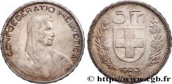 SWITZERLAND 5 Francs Berger 1923 Berne XF 