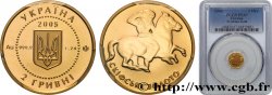 UKRAINE 2 Hryvni Proof Or des Scythes 2005  FDC PCGS