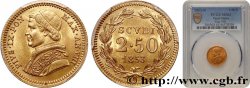 ITALY - PAPAL STATES - PIUS IX (Giovanni Maria Mastai Ferretti) 2 1/2 Scudi 1853 Rome