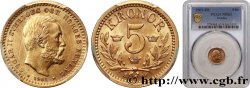 SWEDEN - KINGDOM OF SWEDEN - OSCAR II 5 Kronor  1901 