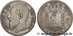 BELGIQUE 2 Francs Léopold II légende française 1867 