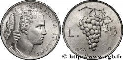 ITALIE 5 Lire “Liberté” à la torche 1950 Rome - R