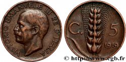 ITALIE 5 Centesimi  Victor Emmanuel III 1919 Rome - R