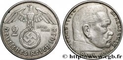 DEUTSCHLAND 2 Reichsmark Maréchal Paul von Hindenburg 1938 Vienne