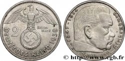 DEUTSCHLAND 2 Reichsmark Maréchal Paul von Hindenburg 1938 Vienne fVZ 