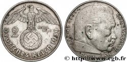 ALLEMAGNE 2 Reichsmark Maréchal Paul von Hindenburg 1939 Hambourg