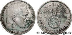 ALLEMAGNE 5 Reichsmark Maréchal Paul von Hindenburg 1939 Stuttgart - F