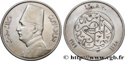 ÉGYPTE 20 Piastres Roi Fouad AH1348 1929 Budapest