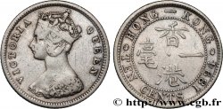 HONG KONG 10 Cents Victoria 1894 Londres