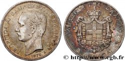 GRECIA 5 Drachmes Georges Ier 1875 Paris BC+ 