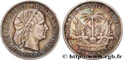 HAITI 20 Centimes emblème “Liberté créole” de Roty 1881 Paris VZ 