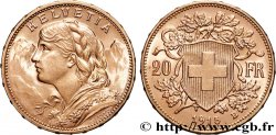 ORO, PALADIO Y PLATINO INVERSIÓN 20 Francs &nbsp;Vreneli&nbsp;  1915 Berne