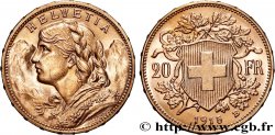 INVESTMENT GOLD 20 Francs  Vreneli   1915 Berne