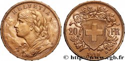 INVESTMENT GOLD 20 Francs  Vreneli   1915 Berne