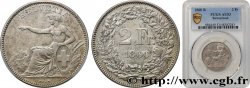 SWITZERLAND 2 Francs Helvetia 1860 Berne