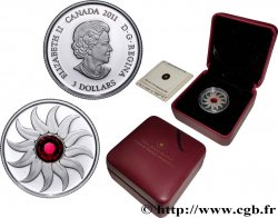 CANADá
 3 Dollars Proof Octobre Tourmaline 2011 