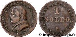 VATICAN ET ÉTATS PONTIFICAUX 1 Soldo an XXI buste large 1867 Rome