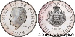 MONACO 100 Francs Proof Rainier III 1974 Paris