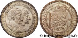 DENMARK 2 Kroner Noces d’argent du couple royale 1923 Copenhague