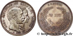 DENMARK - KINGDOM OF DENMARK - CHRISTIAN IX 2 Kroner noces d’or du roi Christian IX et de la reine Louise de Hesse-Kassel 1892 Copenhague