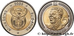 SOUTH AFRICA 5 Rand 90e anniversaire de Nelson Mandela 2008 Prétoria
