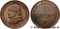 VATICAN ET ÉTATS PONTIFICAUX 1 Soldo an XXI buste large 1867 Rome